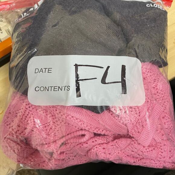 Free People womens S long sleeve oversized lace raw hem linen blend boho - Picture 8 of 8